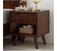 BedsideTableWoodBedroomMultifunction,SimplicityNightstandWith1Drawers,BedsideCabinetRetro,BedroomLivingRoomStorageUnit45*40 * 50.5cm(Color:Walnut) needed