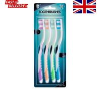 Bedsland 4Pc Toothbrush Bundle Effective Plaque Removal Oral Hygiene Kit Bedsland Multicolor