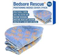 Bedsore Rescue Fitted Cover for Positioning Wedge Cushion - 2-Pack for Small Size Wedges - Quilted Non-Slip Polyester - Machine Washable - Wedge NOT Included