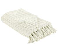 Bedspread BERE Cotton 220 x 240 cm Off-White