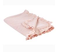 Bedspread HATTON Cotton 200 x 220 cm Pastel Pink