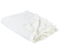 Beliani Bedspread HATTON Cotton 220 x 240 cm Off-White, White