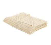 Bedspread ILEN Cotton 150 x 200 cm Beige