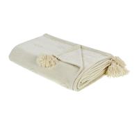 Bedspread KAZY Cotton 220 x 240 cm Beige