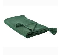 Bedspread LINDULA Cotton 150 x 200 cm Green