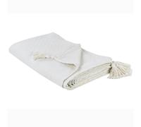 Bedspread LINDULA Cotton 200 x 220 cm Off-White