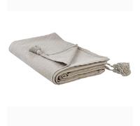 Bedspread LINDULA Cotton 200 x 220 cm Taupe