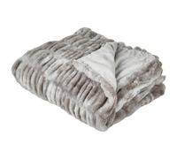 Bedspread MACODES Faux Fur 150 x 200 cm Grey