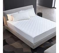 Bedspread On The Bed Linens Waterproof Mattress Protector Fitted Solid Cover for Mattress Thick Soft Pad Bed Polyester Bed Cover (Color : E, Size : 160X200X30CM)