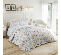 Bedspread Set Quilted Patchwork Bedspread Double King Single Bed S Meadow