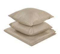 Bedspread with Cushions SHUSH 140 x 210 cm Taupe