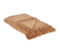 Bedspread YERBENT Cotton 150 x 200 cm Golden Brown