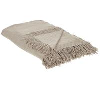 Beliani Bedspread Yerbent Cotton 220 X 240 Cm Taupe