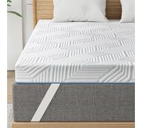 BedStory 10 cm Height Topper 140 x 200 cm, H3 & H4 Gel Memory Foam Topper, Washable Cover, Mattress Topper for Box Spring Bed, Motorhome and Sofa Bed