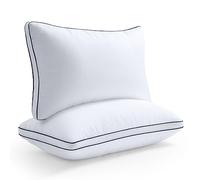 BedStory 2 Pack Sleeping Pillows, Bed Pillows Down Alternative Hypoallergenic Pillows with Microfiber Filling for Side/Back/Stomach Sleeper, Pillow for Neck Pain Suffers Washable (Blue 48X74CM)