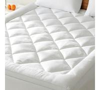 BedStory Mattress Topper 140 x 190 cm, White, Super Soft Mattress Topper with Deep Pockets, Machine Washable Mattress Protector, Fits Mattresses up to 40 cm Deep