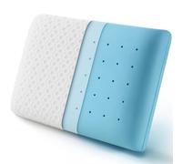 BedStory Memory Foam Pillow, Sleeping Pillow for Side Back Stomach Sleepers, Neck Support Pillow with Removable Washable Cover & Ventilated Design, 60X40X10CM