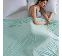 Bedsure Cooling Blanket Queen Size - Dual Sided, Large, Green, 220x240cm