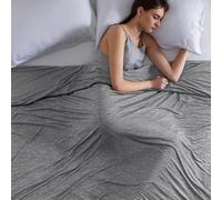 Bedsure Cooling Blanket Queen Size - Dual Sided, Large, Grey, 220x240cm
