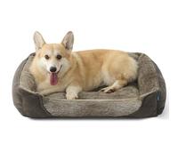 Bedsure Dog Bed Medium Washable - 76x61x15cm Orthopedic Dog Sofa Beds with Non-Slip Bottom, Removable Washable Cover, Soft Large Cat Bed, Rectangle Pet Beds for Dogs, Brown