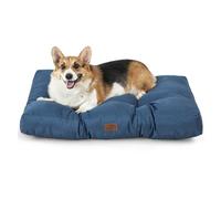 Bedsure Dog Bed Medium Washable - Puppy Dog Bed Mattress for Small dogs with Oxford Fabric, Water Resistant Flat Pet Pillow Bed, Navy, 76x50x10cm