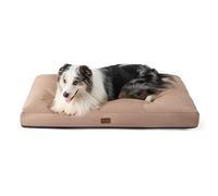 Bedsure Dog Bed XXL-XL - Washable - Dog Mattress with Oxford Fabric - Water Resistant Flat Cushion for Dog Cage - Warm Taupe - 111 x 89 x 10 cm