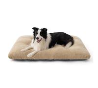 Bedsure Dog Crate Bed Washable Extra Large - XL Calming Dog Mattress with Anti Slip Bottom, Pet Pillow Cushion for XLarge, Camel, 104x69x8cm