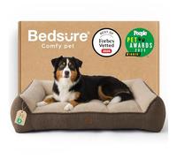 Bedsure Extra Thick Supportive Orthopedic Dog Bed Large 114x81cm, Brown