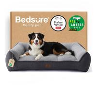 Bedsure Extra Thick Supportive Orthopedic Dog Bed Large 114x81cm, Grey