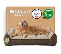 Bedsure Extra Thick Supportive XL Plus Orthopaedic Dog Bed 122x89cm, Brown