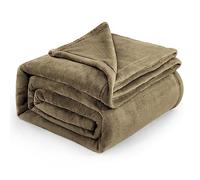 Bedsure Fleece Blanket King Size for Bed - Soft Cosy Fluffy Throw Blankets, Warm Large Throws for Audlts, Camel, 270x230 cm