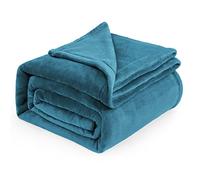 Bedsure Fleece Blanket King Size for Bed - Soft Cosy Fluffy Throw Blankets, Warm Large Throws for Audlts, Teal, 270x230 cm