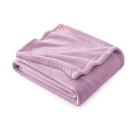 Bedsure Fleece Throw Blanket for Bed - Flannel, Light Purple, 150x200 cm | Soft Cosy and Fluffy, Lightweight Warmth for All Seasons, Home Decor, Travel, Camping, Gifts for Women and Men