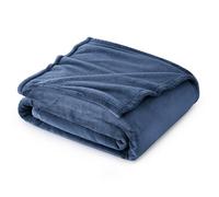 Bedsure Fleece Throw Blanket for Bed - Soft Cosy Fluffy Blankets for Sofa, Warm Double Throws for Audlts, Mineral Blue, 150x200 cm