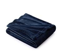 Bedsure Fleece Throw Blanket for Bed - Soft Cosy Fluffy Blankets for Sofa, Warm Double Throws for Audlts, Gifts for Women and Men,Navy Blue, 150x200 cm
