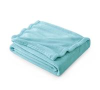 Bedsure Fleece Throw Blanket for Sofa - Soft Cosy Fluffy Blankets for Bed, Warm Single Throws for Audlts, River Blue, 130x150 cm
