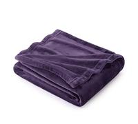 Bedsure Fleece Throw Blanket for Sofa - Soft Cosy Fluffy Blankets for Bed, Warm Single Throws for Audlts, Purple, 130x150 cm