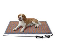 Bedsure Heated Cat Bed Large, Heated Dog Mat for Cats Dogs, 90x60cm, Grey | Heated Cat Mat with Adjustable Temperature & Timer, Pet Heat Pad with with Memory Function and Removable Flannel Cover
