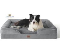 Bedsure Large Dog Bed Sofa - Washable 89 x 63 x 16 cm (L x W x H), Grey