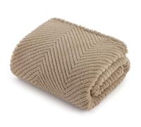 Bedsure Large Dog Blankets Washable - 120x100cm Soft Fluffy Puppy Blanket for Large Dogs and Pets, Cosy Calming Cat Blanket for Indoor Cats, Fleece Dog Bed Blankets, Pet throws for Sofa, Brown