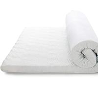 Bedsure Mattress Topper King Size Bed - 7cm Memory Foam Thick Bed Protector Kingsize Topper Egg Crate with Washable Zipped Cover, 150x200cm