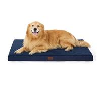 Bedsure Orthopedic Dog Bed with Washable Cover for Large, 112x81cm Navy