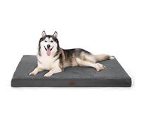Bedsure Orthopedic Dog Bed with Washable Cover for Large, 135x91cm Grey
