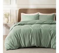 Bedsure Super King Size Duvet Cover Set - Superking Brushed Microfiber Bed Cover Set with Zipper Closure, Quilt Bedding Cover with 2 Pillowcases, Sage Green