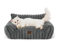 Bedsure Washable Cat Sofa Bed - 61x46x25cm Large Cat Beds for Indoor C