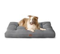 Bedsure Waterproof Dog Bed Extra Large - Washable XXL Dog Bed Mattress for Large Dog with Oxford Fabric, Flat Pet Pillow for Crate, XL Grey Dog Mat Outdoor, 111x89x10cm