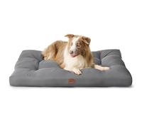 Bedsure Washable Dog Bed with Oxford Cover for Large Dogs, 111x89cm Grey