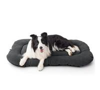 Bedsure Washable Fleece Dog Crate Mat Non Slip Bottom, 104x69cm, Dark Grey | XL Oversized Fleece Crate Mat for Large Breeds, Thick Comfortable Padding, Non Slip Base, Convenient Fully Washable Design