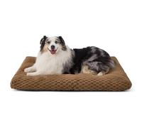 Bedsure Washable Large Dog Bed with Gentle Support, 104x69x9cm, Caramel