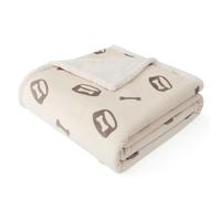 Bedsure Waterproof Dog Blanket - 102x76cm Dog Fleece Blanket for Medium Dogs and Cats, Machine Washable, Reversible Pet Blankets Protects Bed and Sofa with Soft Plush, Cream